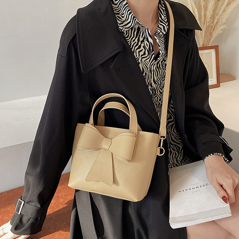 Túi Xách Đeo Vai Phối Nơ Phong Cách Retro Thời Trang 2023 Dành Cho Nữ