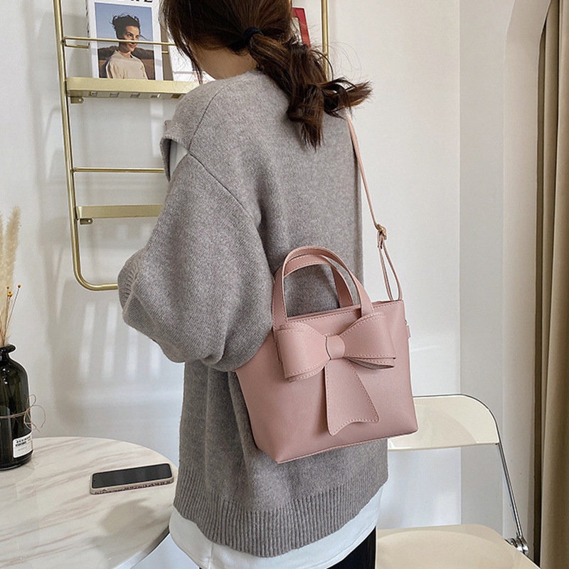 Túi Xách Đeo Vai Phối Nơ Phong Cách Retro Thời Trang 2023 Dành Cho Nữ