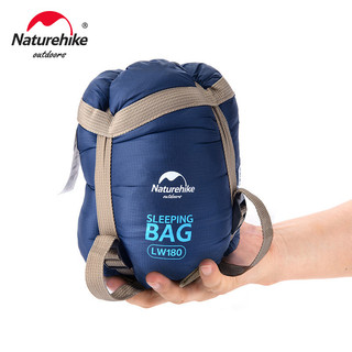 Túi ngủ Naturehike lw180 Túi ngủ Cotton siêu nhẹ Túi ngủ mùa xuân mùa hè Túi ngủ đi bộ đường dài ngoài trời Túi ngủ cắm trại