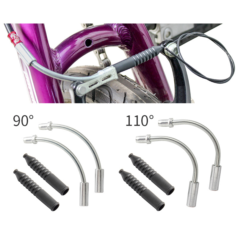 2pcs/set bike V-brake bend 90 °110 °Brake dust jacket Fixed elbows bicycle accessories
