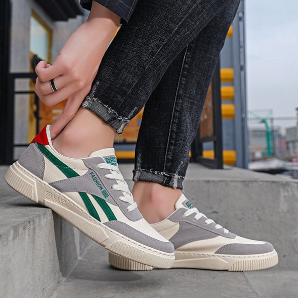 Giày Thể Thao Canvas Thoáng Khí Phong Cách Hàn Quốc Thời Trang Mới Cho Nam