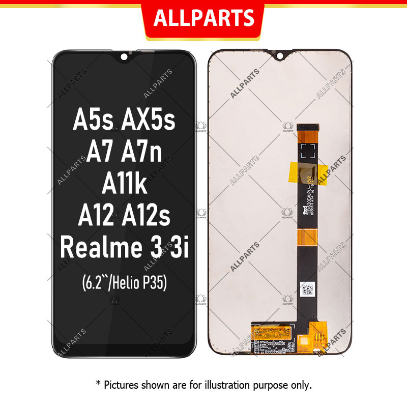 Màn Hình Thay Thế Cho điện thoại OPPO A5S A7 AX7 A12 A12s Realme 3 3i Liền Khung Man Hinh Zin