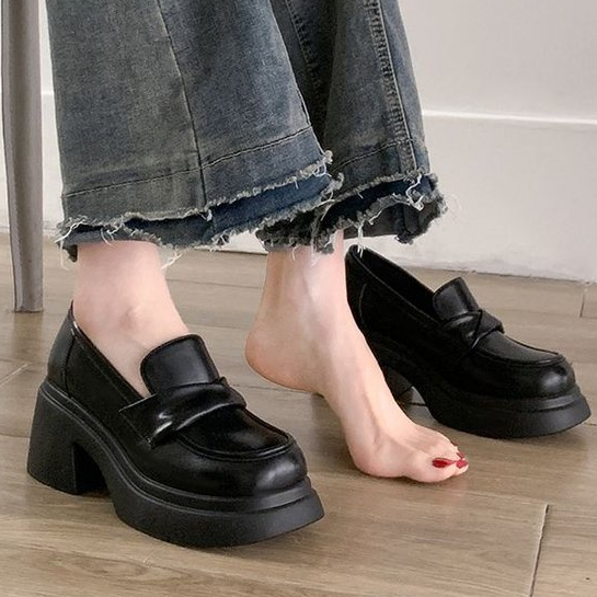 Giày Lười Da Đế Dày Thời Trang Dành Cho Nữ Mã Số 03362