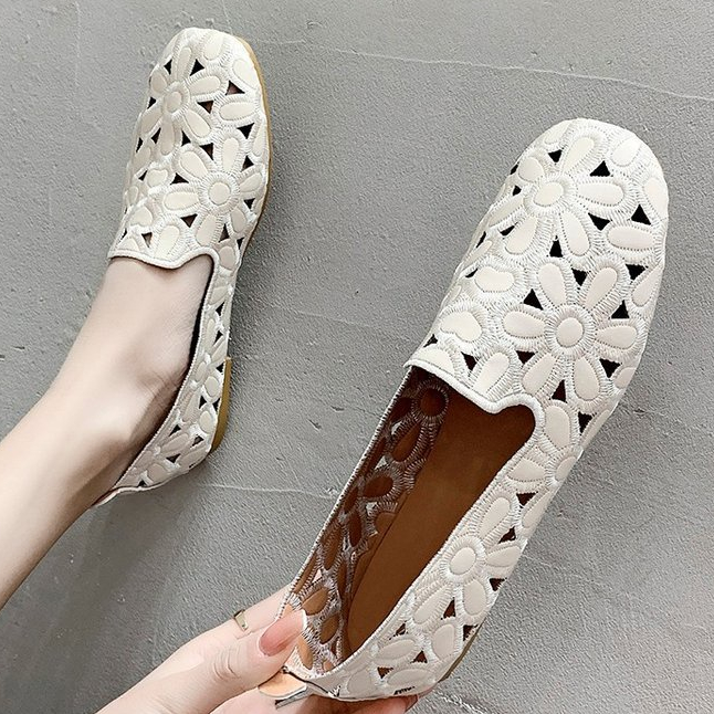 Giày Búp Bê Đế Mềm Mũi Vuông Size Lớn Thời Trang Cho Phụ Nữ Mang Thai Mã 03290