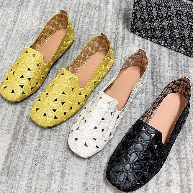 Giày Búp Bê Đế Mềm Mũi Vuông Size Lớn Thời Trang Cho Phụ Nữ Mang Thai Mã 03290