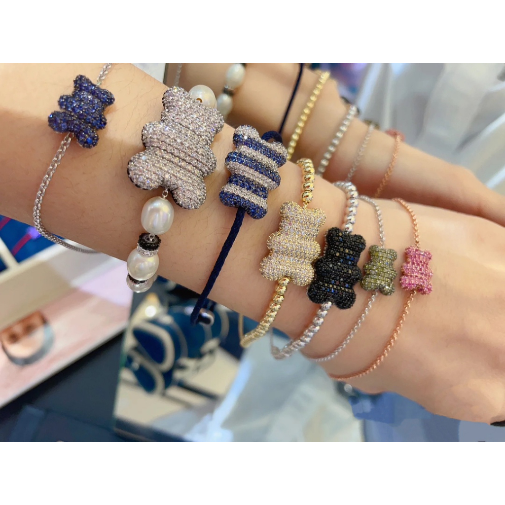 Thương hiệu thời trang 2023 new monaco saint tropez yummy navy blue bracelet vòng tay quà tặng tinh tế của phụ nữ