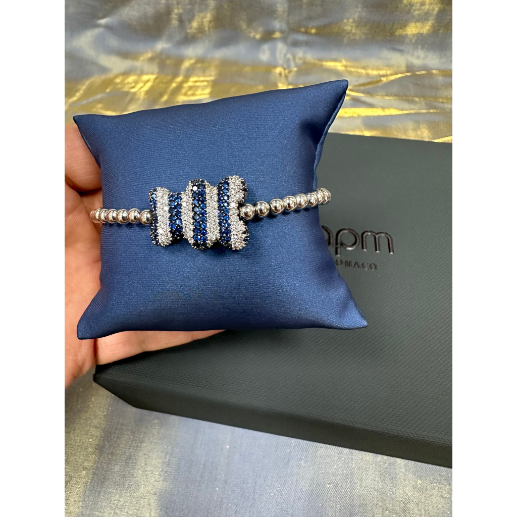 Thương hiệu thời trang 2023 new monaco saint tropez yummy navy blue bracelet vòng tay quà tặng tinh tế của phụ nữ