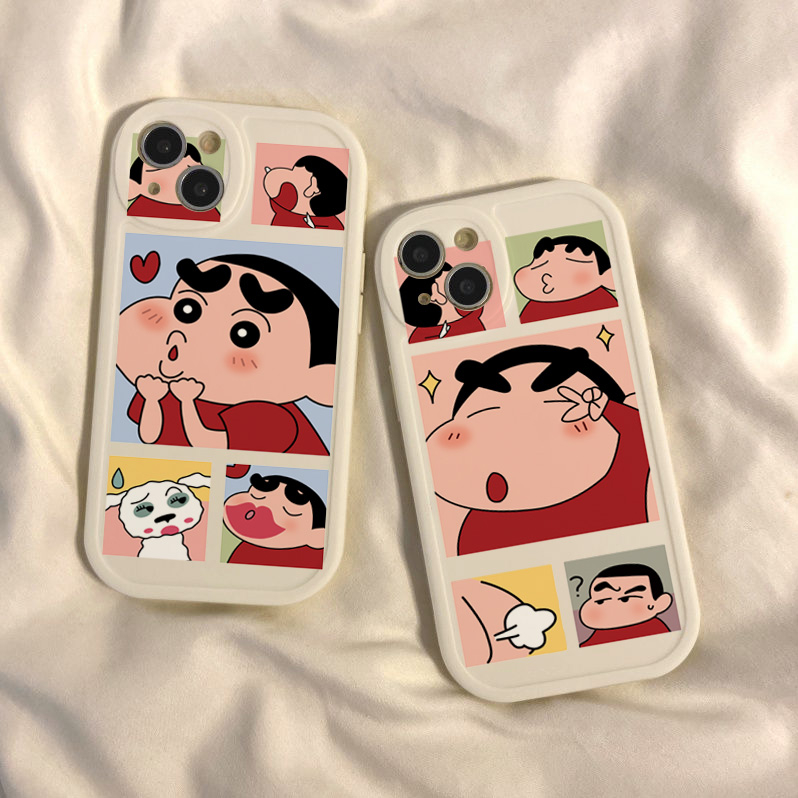 Ốp Điện Thoại Silicone Mềm Họa Tiết Cậu Bé Bút Chì Cho Iphone 7 8Plus 6sPlus 11 14Promax 13 12 mini x xr xsmax se 14plus