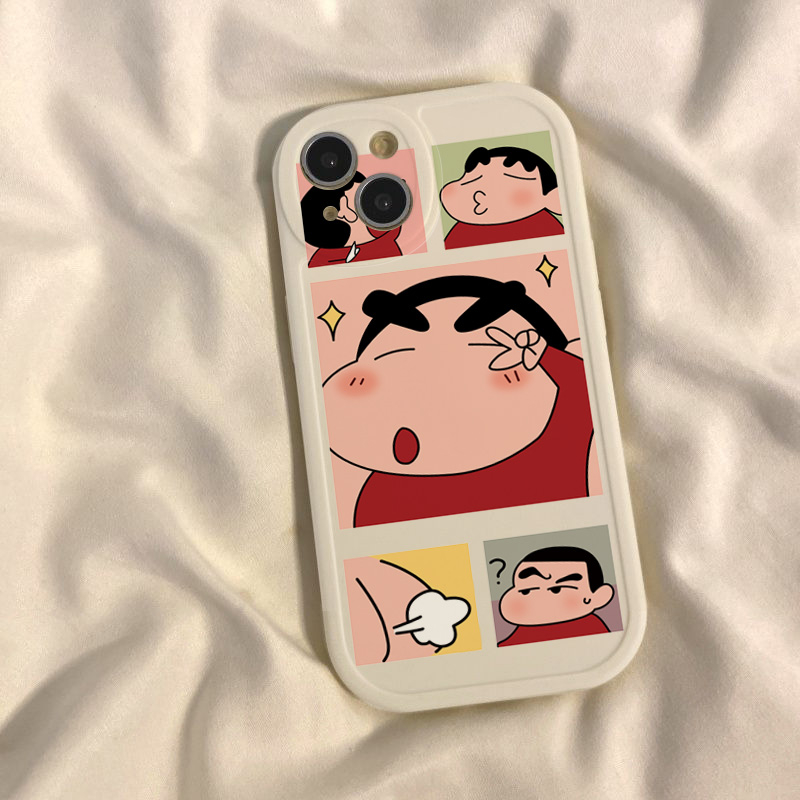 Ốp Điện Thoại Silicone Mềm Họa Tiết Cậu Bé Bút Chì Cho Iphone 7 8Plus 6sPlus 11 14Promax 13 12 mini x xr xsmax se 14plus