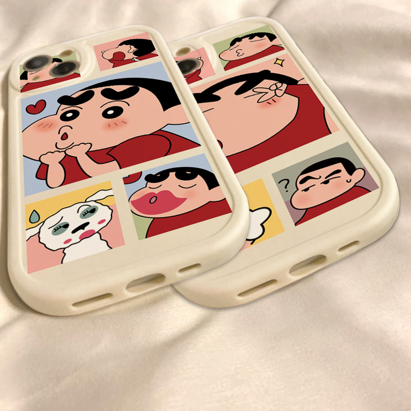 Ốp Điện Thoại Silicone Mềm Họa Tiết Cậu Bé Bút Chì Cho Iphone 7 8Plus 6sPlus 11 14Promax 13 12 mini x xr xsmax se 14plus