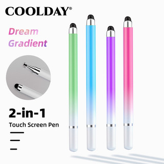 2 trong 1 bút cảm ứng macaron gradient bút chì cảm ứng điện dung màn hình vẽ đa năng cho máy tính bảng điện thoại android