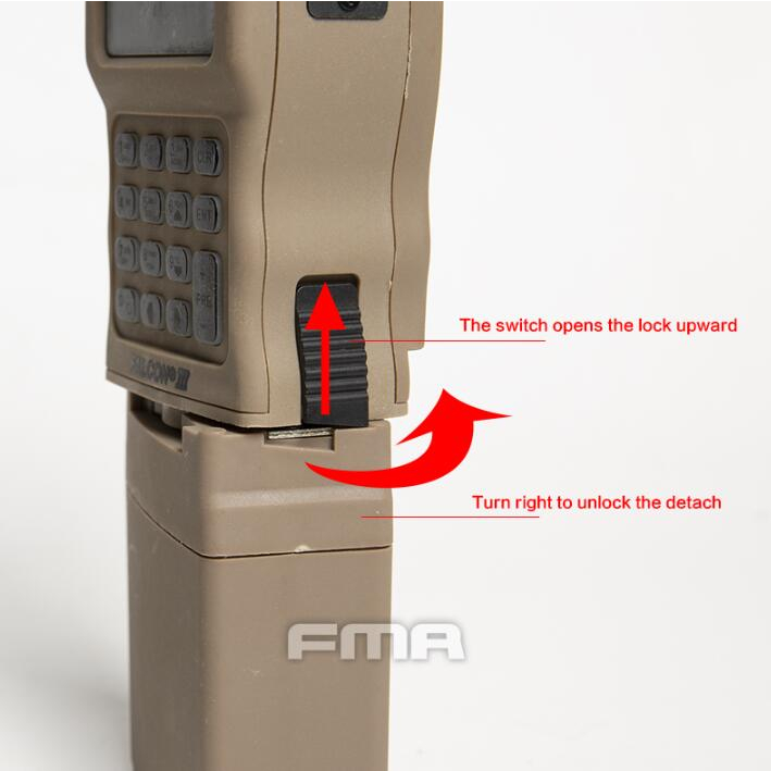 Tactical model prc-152 dummy radio case không có chức năng bk / de / od