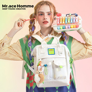 Mr.ace Homme Backpack Ba Lô Nam Nữ Laptop Đa Năng Phong Cách Nhật Bản Cho Nam Nữ Schoolbag