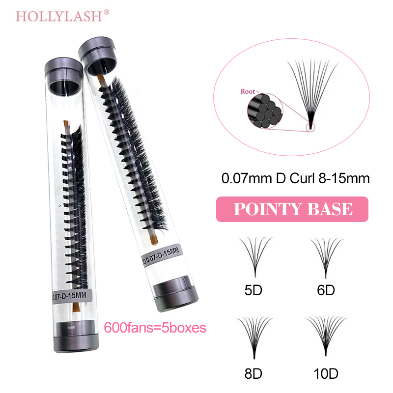 Mới 600 Quạt 5D 6D 8D 10D Lông Mi Giả Nga, Dày 5D 6D 8D 10D, Đế Nhọn, Lông Mi Giả Mềm Mịn Cao Cấp HO