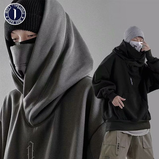 Áo sweater có mũ trùm đầu phong cách Harajuku hoang dã thời trang mùa thu khí chất cho nam