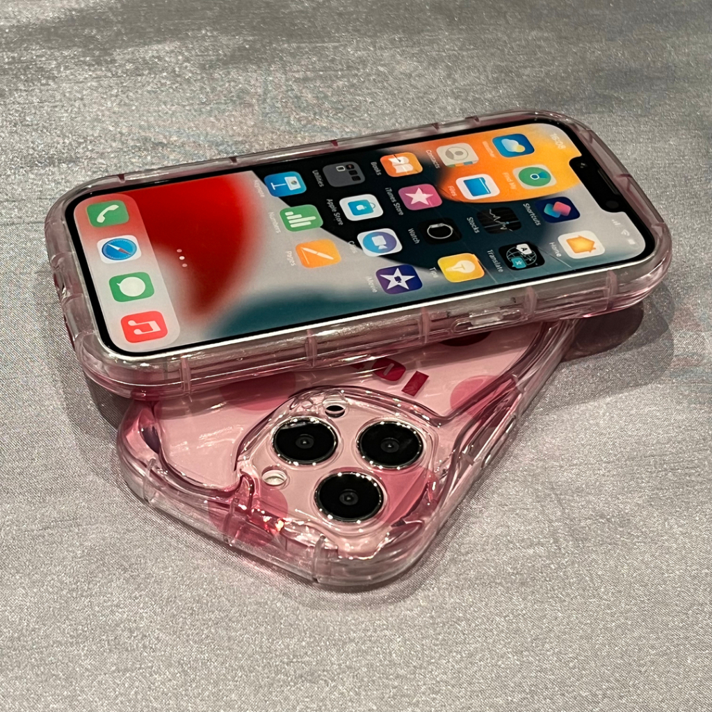 Ốp Điện Thoại Chống Sốc In Hình Gấu Và Dâu Tây Dễ Thương Cho iPhone 14promax 13 / 12 / 11Pro / 7 / 8plus xsmax / xr