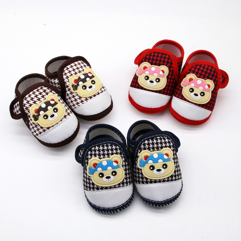 Cod baby cotton shoes boy girl casual anti-slip shoes cartoon toddler infant prewalker first walkers for 0-18 tháng