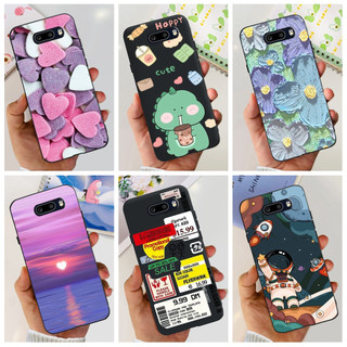 Đối với lg v50 v50s vỏ thinq dễ thương happy dinosaur cartoon bìa mềm cho lg v50 thinq 5g lm-v500em v50 vỏ điện thoại kép