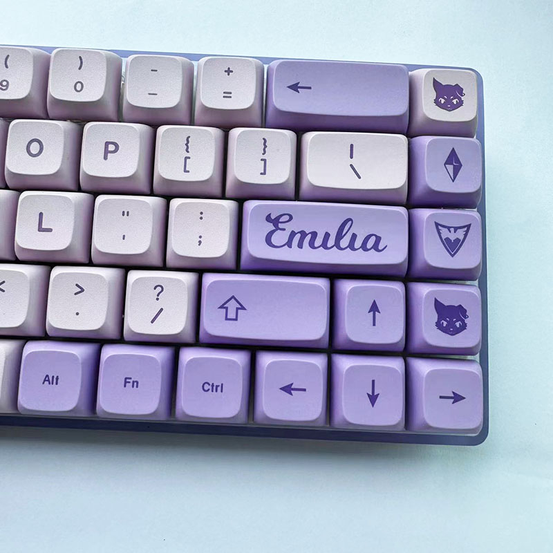 Keycaps màu xanh tím ice clean witch keycap thích hợp cho vgn n75 98 87 xda chiều cao pbt keycap thăng hoa nhiệt
