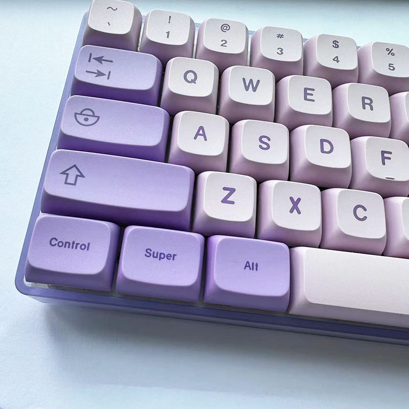 Keycaps màu xanh tím ice clean witch keycap thích hợp cho vgn n75 98 87 xda chiều cao pbt keycap thăng hoa nhiệt