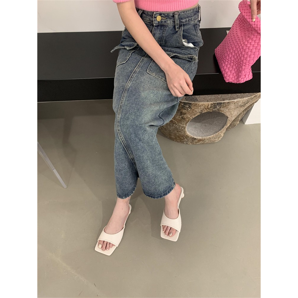 Dép Sandal Đế Dày Phẳng Gót Vừa Thời Trang Mùa Hè 2023 Phong Cách Pháp Hàng Mới Dành Cho Bạn Nữ Mang Đi Biển