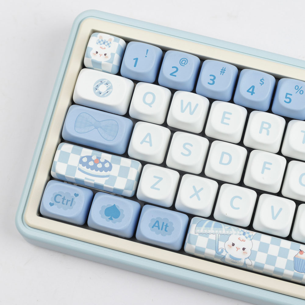 Alice keycaps moa profile dye-sublimation pbt keycap 140keys