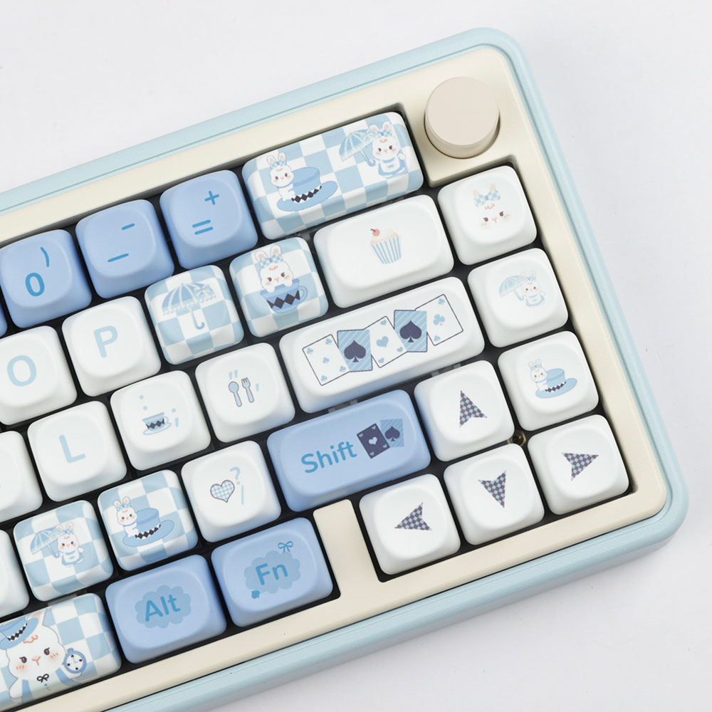 Alice keycaps moa profile dye-sublimation pbt keycap 140keys