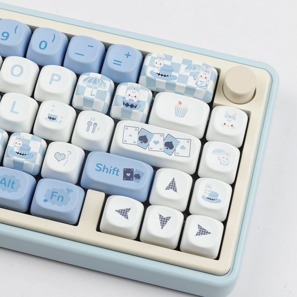 Alice keycaps moa profile dye-sublimation pbt keycap 140keys