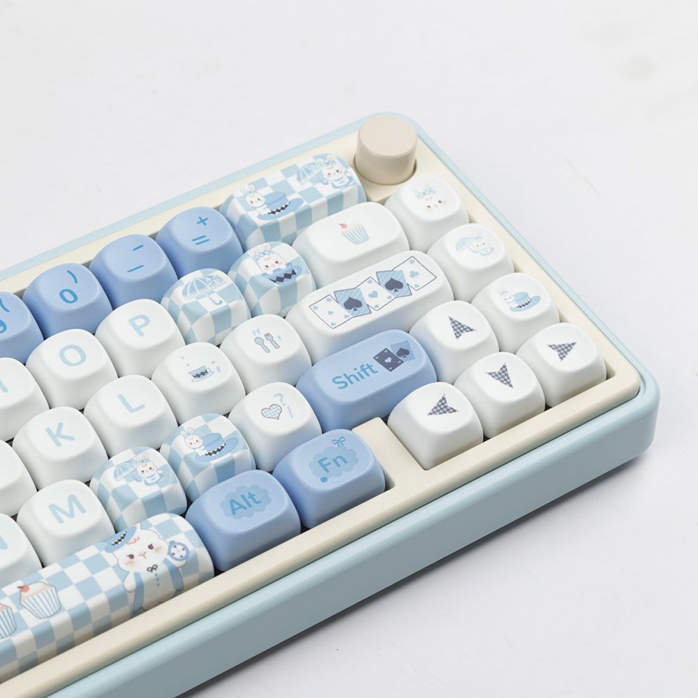 Alice keycaps moa profile dye-sublimation pbt keycap 140keys