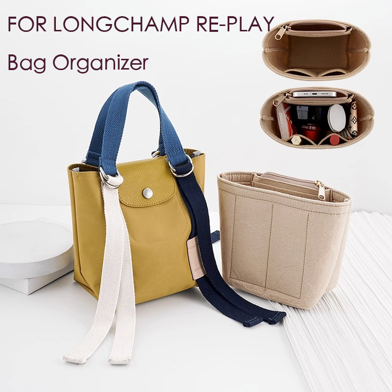 Felt inser bag organizers for longchamp replay handbag liner bag phụ kiện