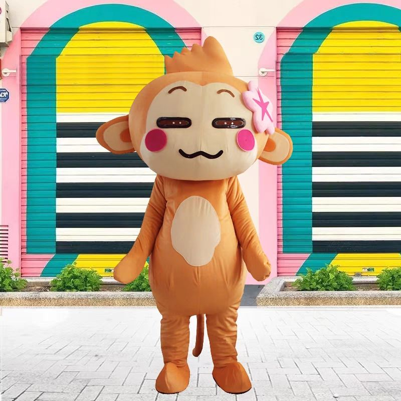 Hanlu cartoon puppet quần áo youxi monkey hip-hop đi bộ đạo cụ quảng cáo vải chất lượng cao