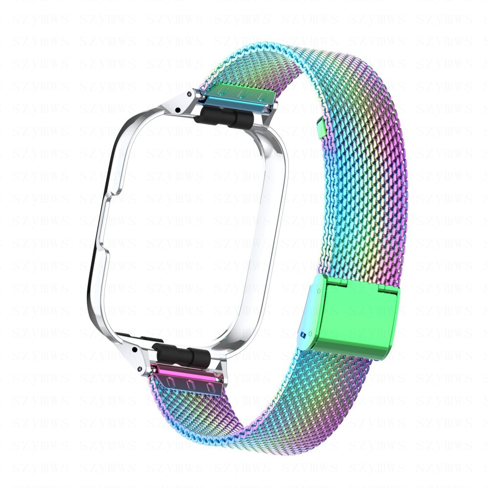 Redmi watch 3/3 active 2-in-1 metal steel magnetic strap bracelet với vỏ kim loại cho đồng hồ thông minh redmi watch 3 lite