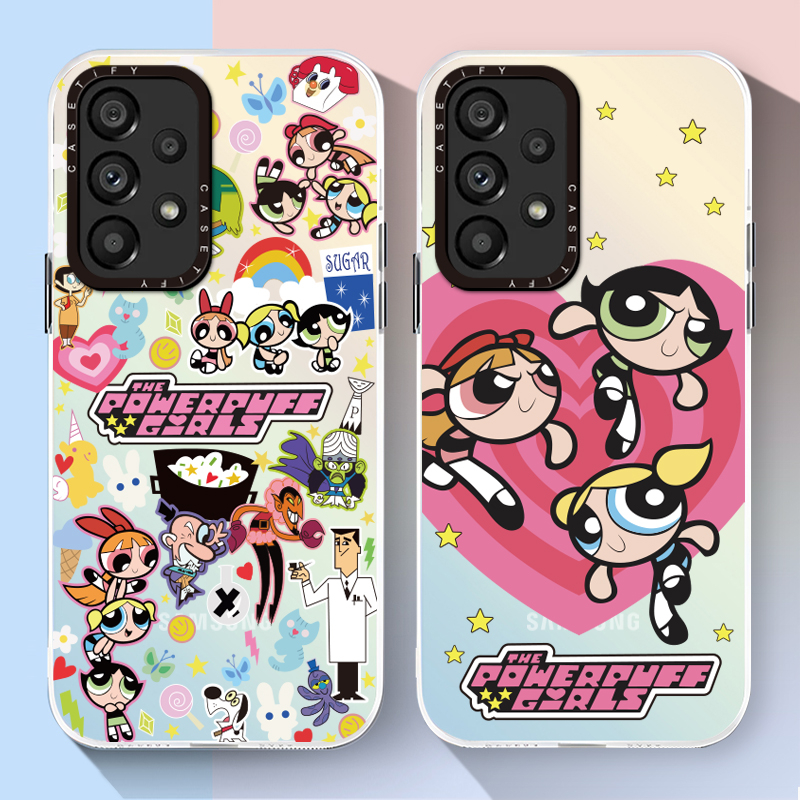 Casetify chính thức chính thức powerpuff girls vỏ chống sốc samsung galaxy a53 a73 a33 a23 a13 a72 a52 a32 a22 a22s a12 5g 4g vỏ bảo vệ máy ảnh silicone soft phone cove