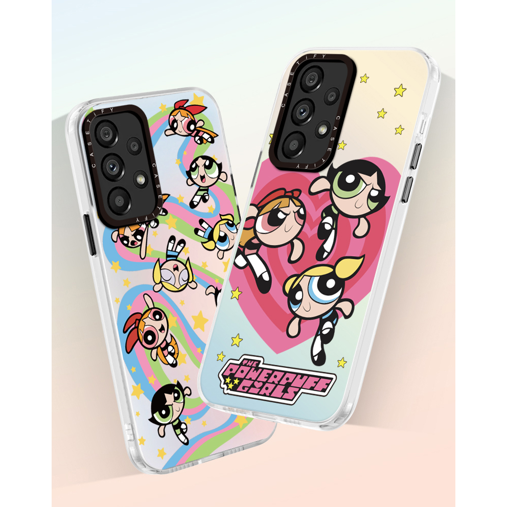 Casetify chính thức chính thức powerpuff girls vỏ chống sốc samsung galaxy a53 a73 a33 a23 a13 a72 a52 a32 a22 a22s a12 5g 4g vỏ bảo vệ máy ảnh silicone soft phone cove