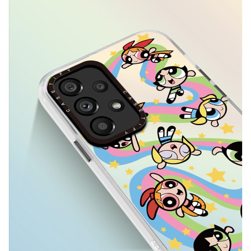 Casetify chính thức chính thức powerpuff girls vỏ chống sốc samsung galaxy a53 a73 a33 a23 a13 a72 a52 a32 a22 a22s a12 5g 4g vỏ bảo vệ máy ảnh silicone soft phone cove