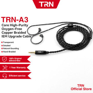 Cáp tai nghe HIFI TRN A3 6 lõi bện mạ bạc kết nối MMCX/2Pin cho TRN V90 V10/V20/V60 V30 V80 IM1 IM2 X6 TFZ