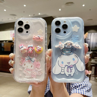 Cho iPhone 17 15 16 14 13 12 11 Pro Max 7 8 Plus X XS Max XR Phim Hoạt Hình Mềm Cinnamoroll Giai Điệu Trong Suốt Điện Thoại