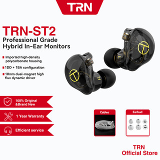 Tai nghe TRN St2 thiết kế vỏ trong suốt có công nghệ kết hợp 1BA 1DD Hifi Bass dành cho chơi game