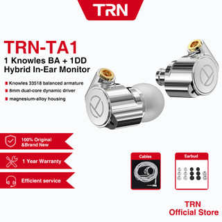 Tai Nghe Nhét Tai TRN TA1 Hi-FI Kết Hợp 1BA+1DD Knowles 33518.8mm Dynamic Vỏ Kim Loại Dùng Khi Chạy Bộ Thể Thao