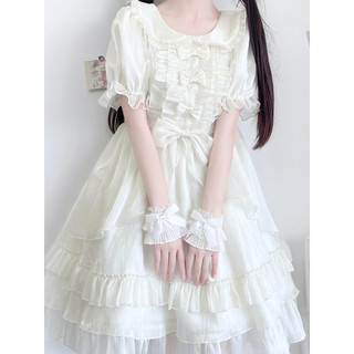 Lolita cổ tay găng tay trang trí nơ dễ thương cổ tay tay áo ren tay áo nữsuper fairy jk găng tay cos cổ tay cuff