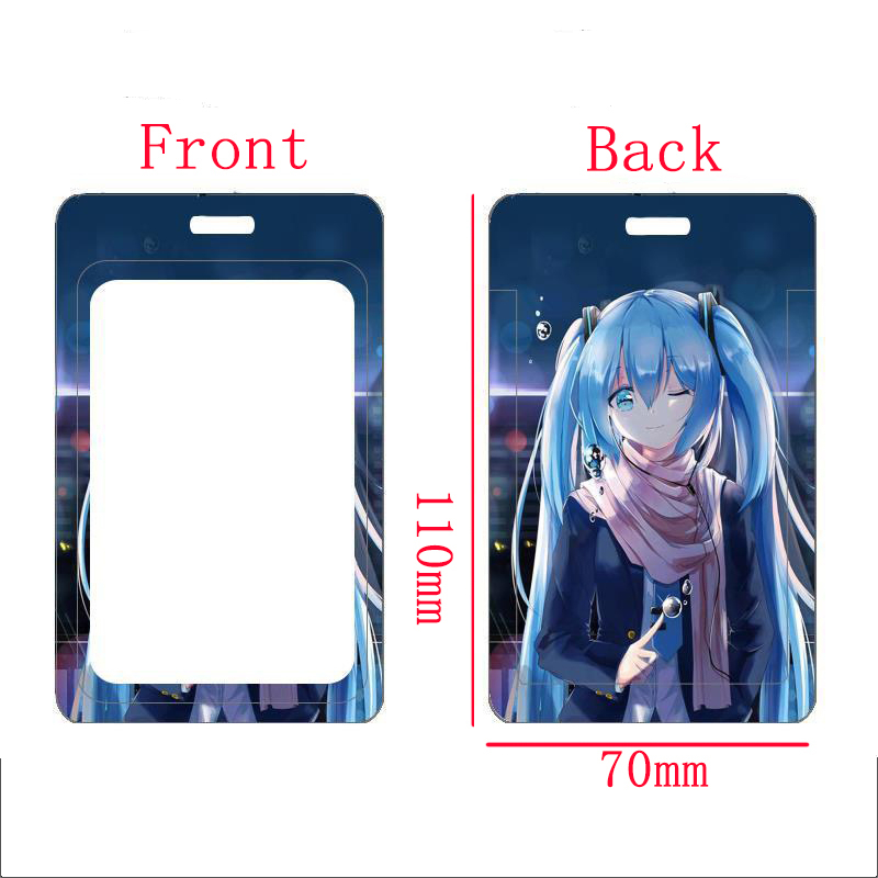Shiina mahiru kawaii studen bìa thẻ cô gái bìa thẻ id landyard chủ thẻ mrt chủ thẻ kinh doanh