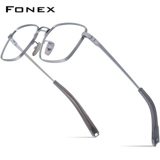Fonex acetate gọng kính titan nam 2023 thiết kế mới kính mắt vuông retro kính mắt nữ kính mắt mrx-8827