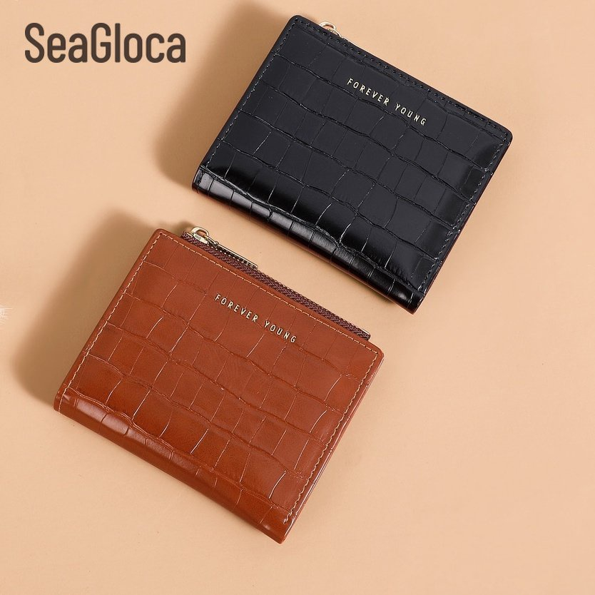 Ví da cá sấu Seagloca thời trang đơn giản dành cho nữ