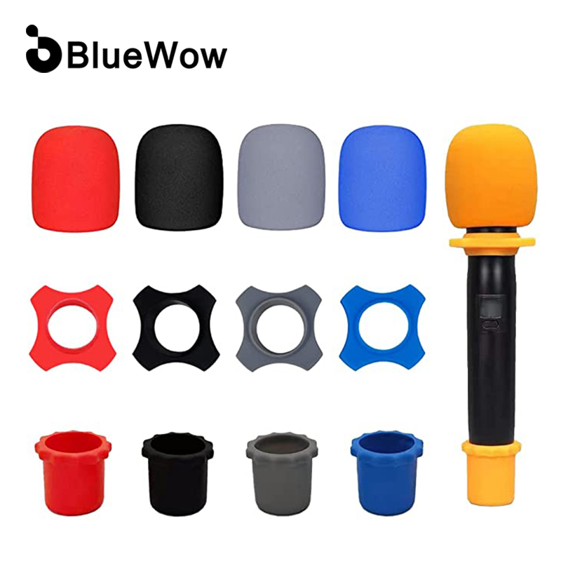 Vỏ Bọc Bảo Vệ Micro Không Dây Bằng Silicone Chống Lăn Cho KTV DJ