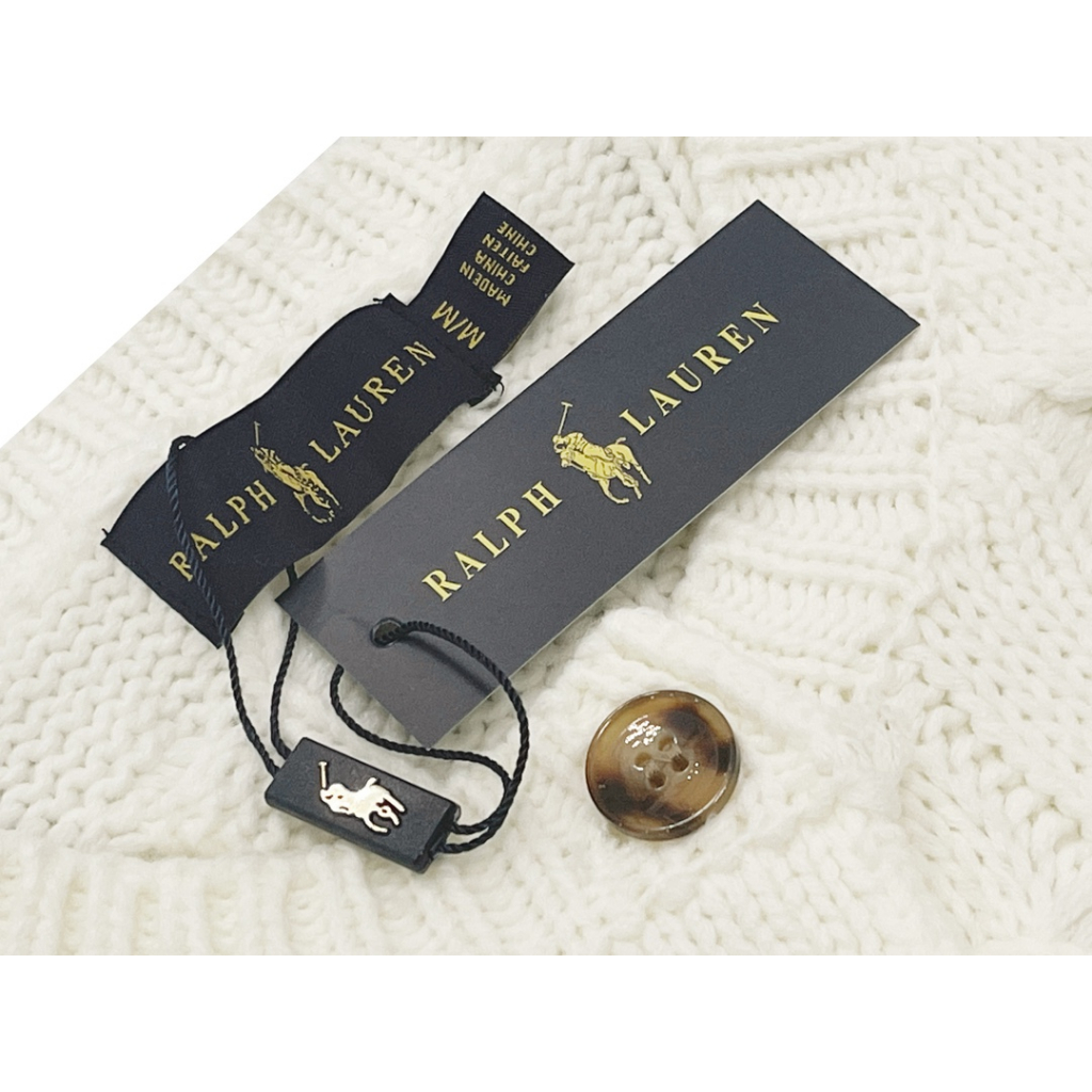 Cable-knit len-cashmere nữ cardigan