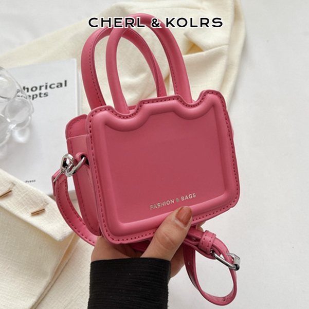 CHERLKOLRS Ck Túi Xách Da PU Màu Trơn Phong Cách Retro Thời Trang Cho Nữ