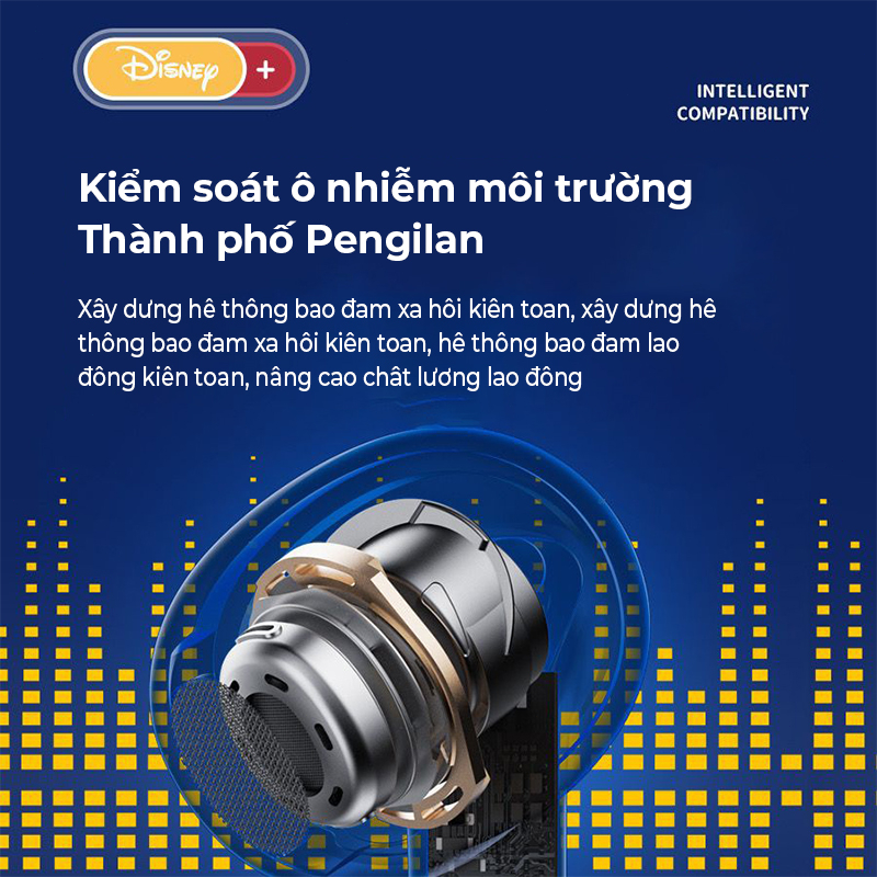 Disney LK01 Tai Nghe Không Dây Bluetooth 5.0 Âm thanh Hifi Có Mic