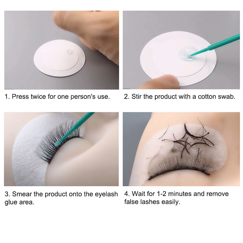 Praeclarus gel remover eyelash extension gel trong suốt remover extruded spray-head  fresh odorless glue gel remover dụng cụ trang điểm