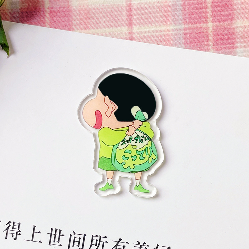 Ghim Cài Áo Bằng Acrylic In Hình Shin-Chan Hoạt Hình Dễ Thương