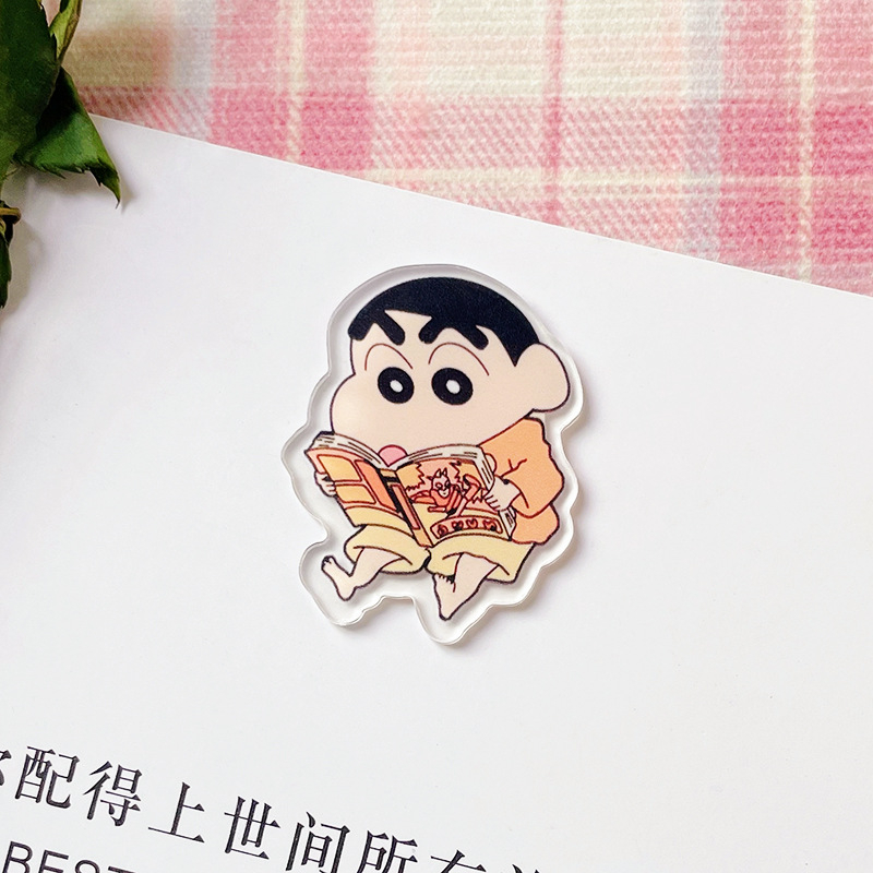 Ghim Cài Áo Bằng Acrylic In Hình Shin-Chan Hoạt Hình Dễ Thương